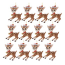 Melrose Santa's Reindeer Ornament (Set of 12)