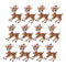 Melrose Santa's Reindeer Ornament (Set of 12)