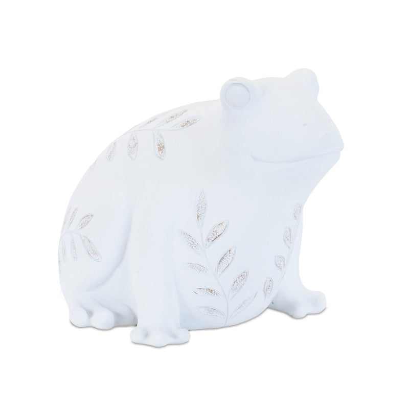 Melrose Etched Frog and Turtle Figurine (Set of 2)