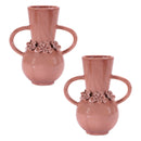 Melrose Storeware Vase with Floral Accent (Set of 2)