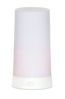 Melrose LED Orange Flickering Light Pillar Candle with Remote (Set of 2)
