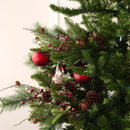 Melrose Santa with Deer and Cardinal Bird Ornament (Set of 6)