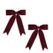 Melrose Burgandy Red Holiday Bow (Set of 2)