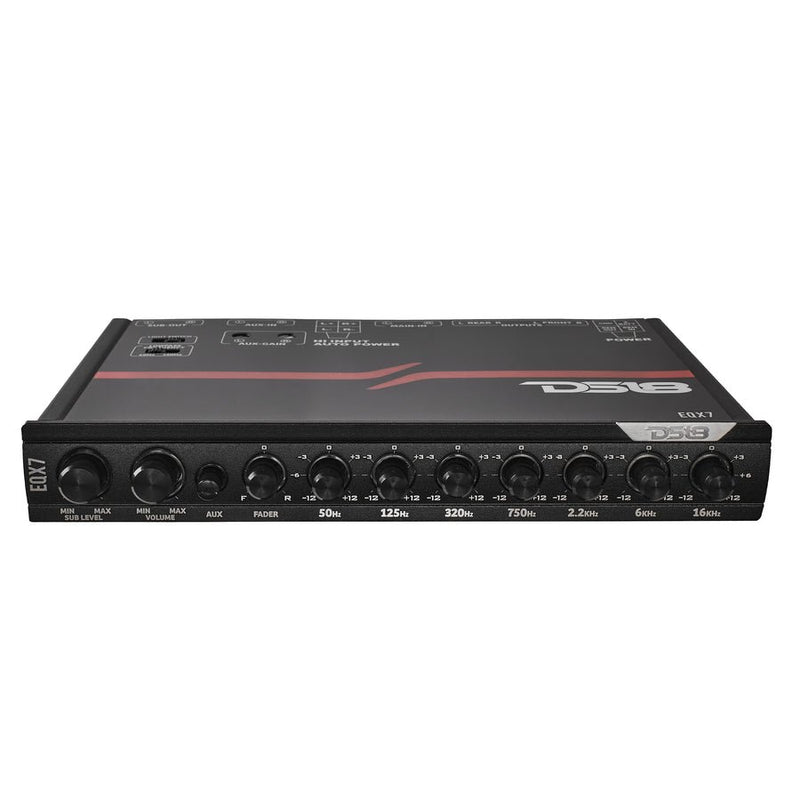DS18 EQX7 ½ DIN High‑Volt 7‑Band Car Equalizer – Hi‑Level Input Auto Turn‑On