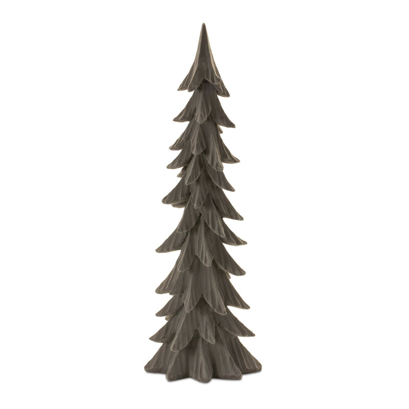 Melrose Velvet Pine Tree (Set of 3)