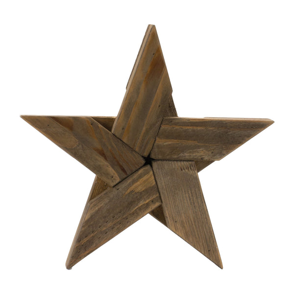Melrose Pine Wood Star Decor Wall Decor, Rustic, Wood