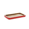 Melrose Red Trimmed Wooden Tray (Set of 2)