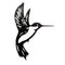 Melrose Metal Hummingbird Wall Accent (Set of 6)