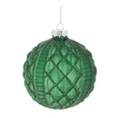 Melrose Glitter Frosted Glass Ball Ornament (Set of 12)