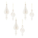 Melrose Iridescent Glass Finial Ornament (Set of 6)