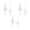 Melrose Iridescent Glass Finial Ornament (Set of 6)
