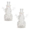 Melrose LED Snowman Snow Globe (Set of 2)