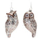 Silver Glass Owl Ornament (Set of 12)