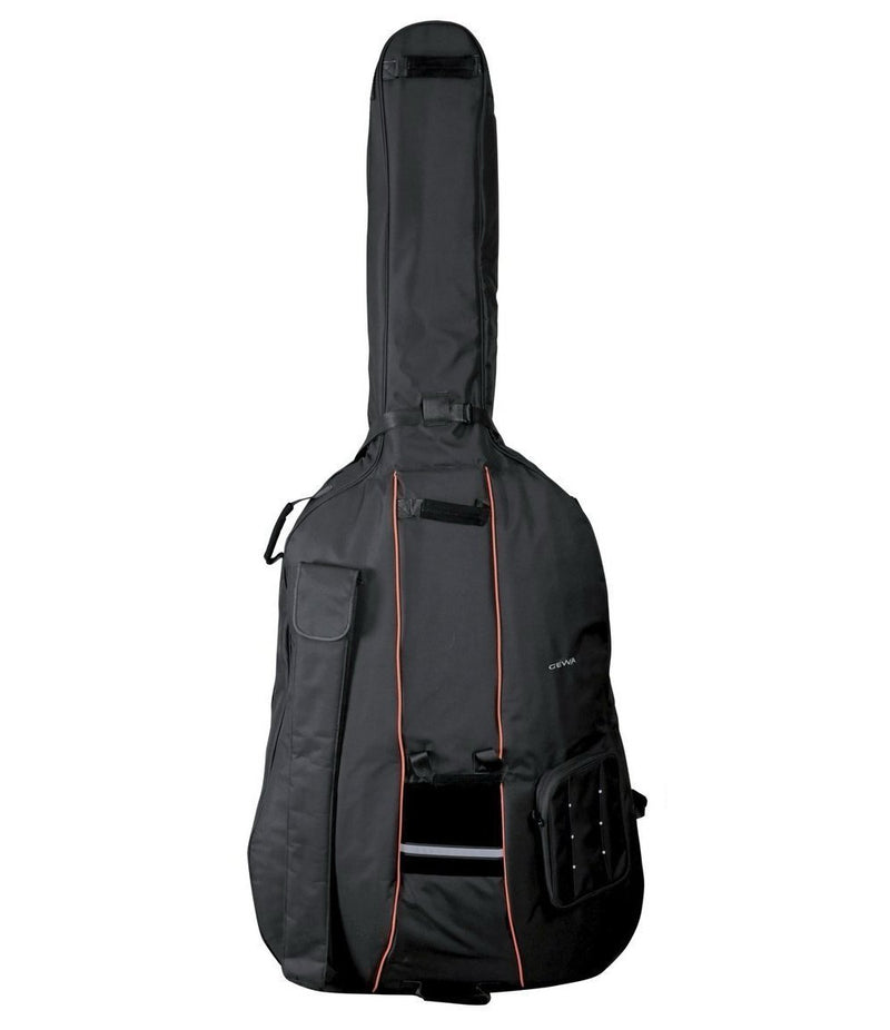 GEWA Premium 1/8 Double Bass Gig Bag w/ Back Pack Straps & 10mm Padding - Black