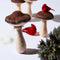 Melrose Glittered Mushroom Decor (Set of 2)
