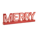 Melrose LED Joy and Merry Tabletop Sign (Set of 2)