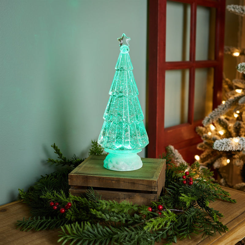 Melrose Green LED Christmas Tree 12"H