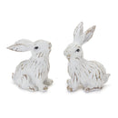 Melrose Carved Bunny Figurine (Set of 6) Multicolor Decor Home Accent