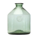 Melrose Sage Glass Bottle Neck Vase 9"H