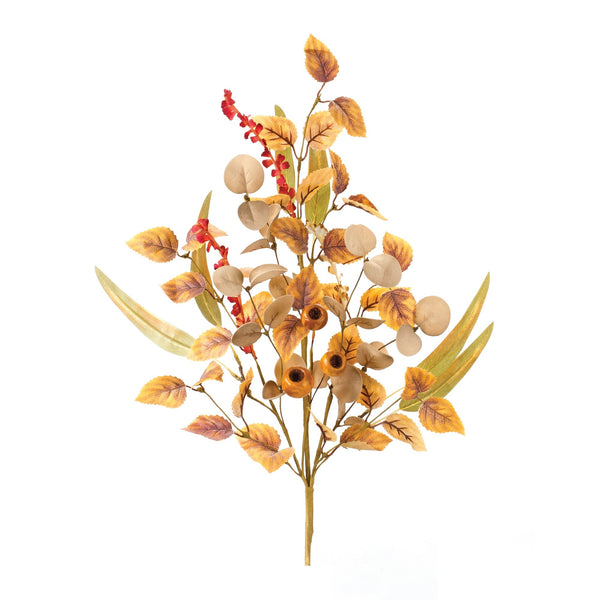 Melrose Mixed Fall Foliage Pod Spray (Set of 2)