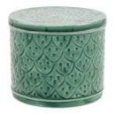 Melrose Sage Green Metal Container with Lid (Set of 2)