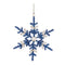 Melrose Beaded Metal Snowflake Ornament (Set of 12)