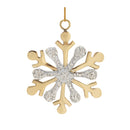 Melrose Jeweled Metal Snowflake Ornament (Set of 2)