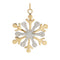 Melrose Jeweled Metal Snowflake Ornament (Set of 2)