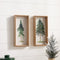 Melrose Framed Pine Tree Plaque (Set of 2)
