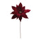 Melrose Glittered Poinsettia Flower Stem (Set of 6)