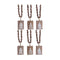 Melrose Rustic Wood Tree Tag Ornament with Beaded Hanger (Set of 6)