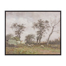Melrose Framed Farm Canvas Wall Art 28"L, Rustic, Plastic