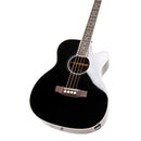 Stagg Jumbo Acoustic-Electric Bass Guitar with Cutaway – Black – SA40BASS ACE-BK