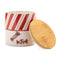 Melrose Ceramic Peppermint Candy Canister (Set of 4)