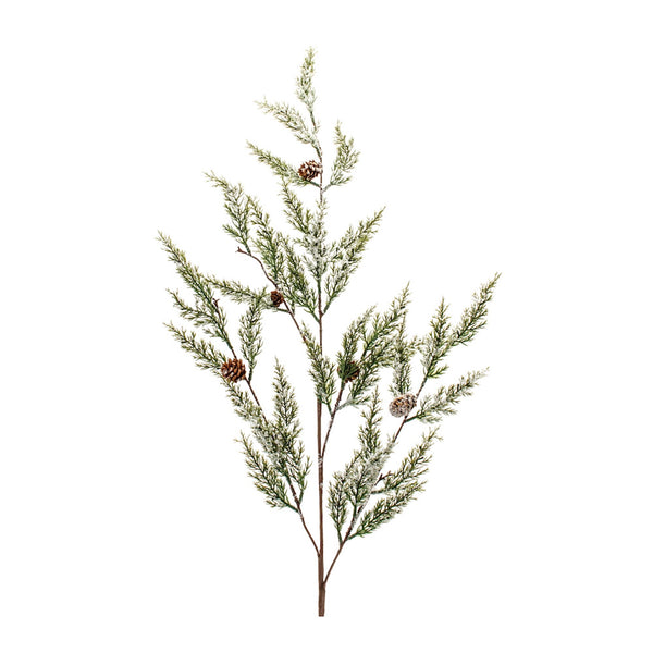 Melrose Icy Pine Spray with Pinecones (Set of 2)