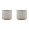 Melrose Porcelain Geometric Patterned Planter Set of 2 Planter, Porcelain