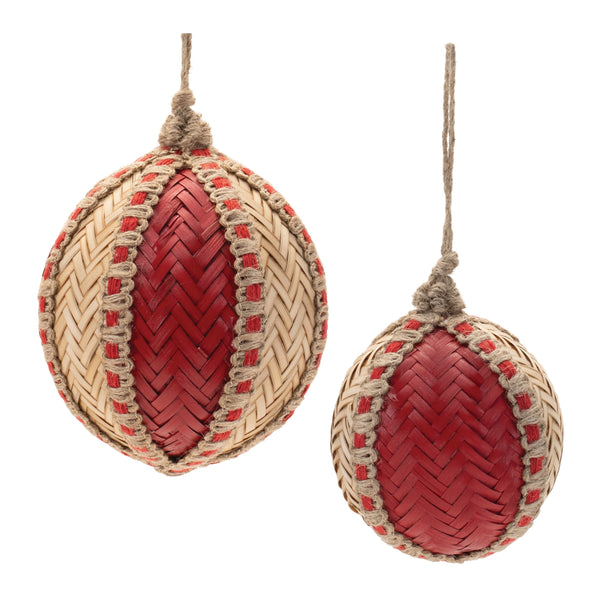 Melrose Woven Bamboo Ornament (Set of 4)