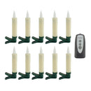 Melrose LED FIA Flame Clip-on Candle Taper or Suction Cup (Set of 10)