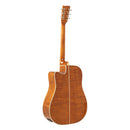 Stagg SA45 Series Dreadnought Cutaway Acoustic-Electric Spruce Top Flamed Mahogany – SA45-DCE-FM