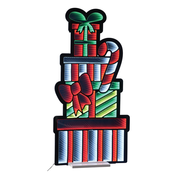 Melrose Package Stack and Candy Cane Ekkolight 47"H