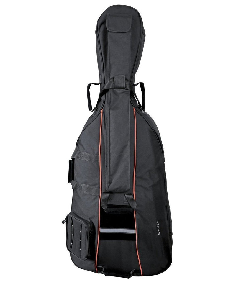 GEWA Premium 1/8 Cello Gig Bag w/ Back Pack Straps & 10mm Padding - Black