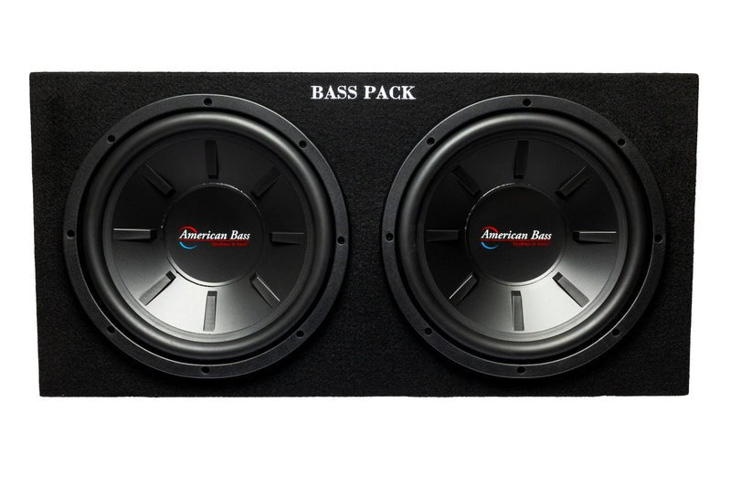 American Bass BASSPACK 12" Subwoofer Package with Dual Subs & Amplifier