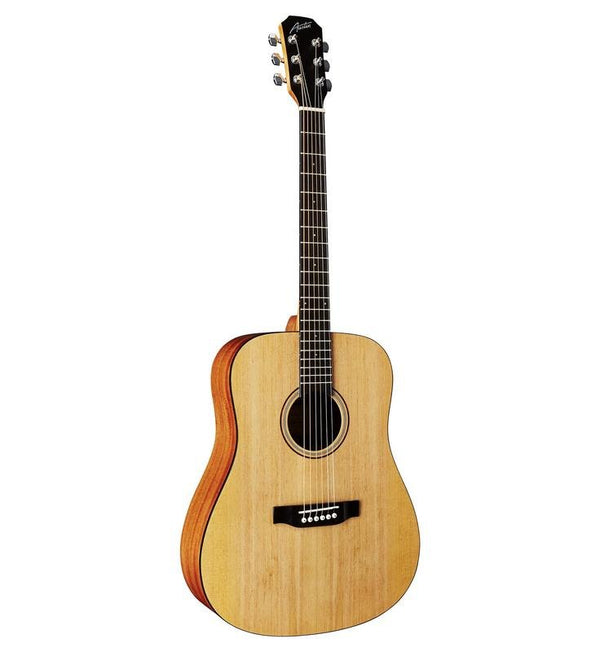 Austin AA25DS Acoustic Dreadnought Guitar - Natural Satin Finish