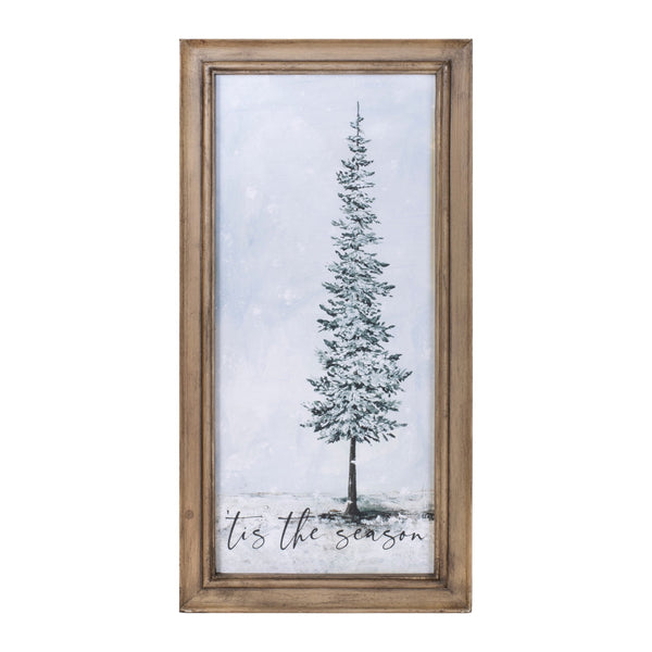Melrose Framed Tis the Season Pine Tree Print 18"H