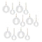 Melrose White Wood Pine Tree Cut-Out Ornament (Set of 12)