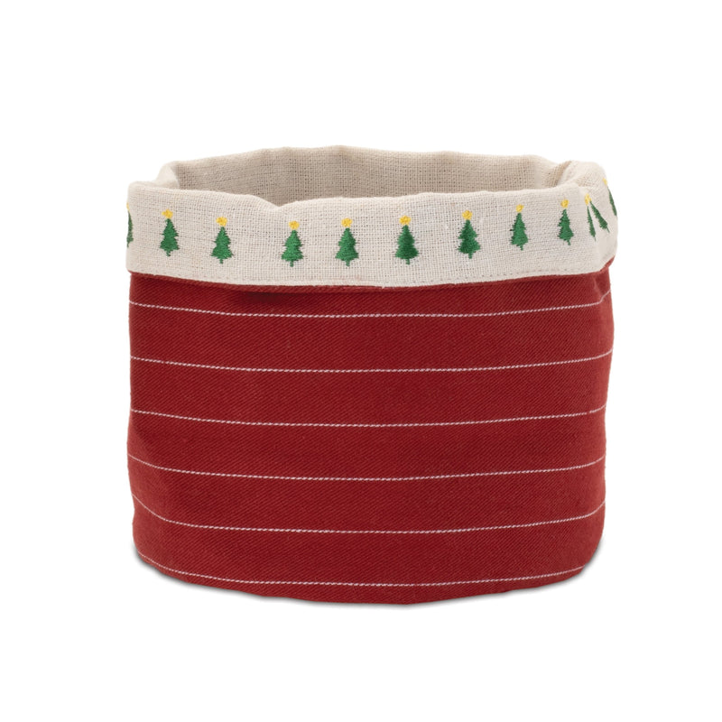 Melrose Fabric Pine Tree Pot Cover (Set of 2)