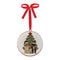 Melrose Dogs and Christmas Tree Disc Ornament (Set of 12)
