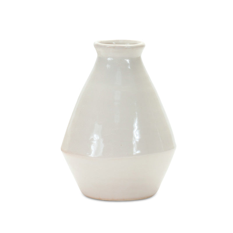 Melrose Modern Terra Cotta Tapered Vase (Set of 2)