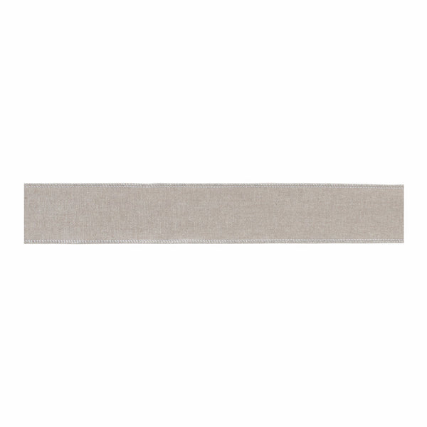 Melrose Beige Shimmer Wired Ribbon (Set of 2)