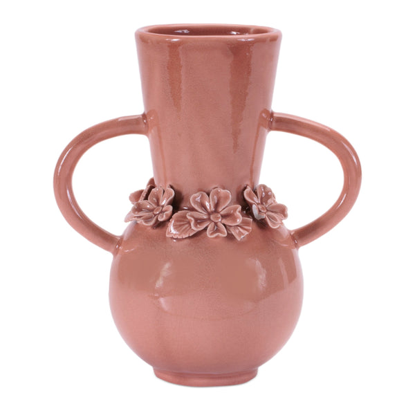 Melrose Storeware Vase with Floral Accent (Set of 2)